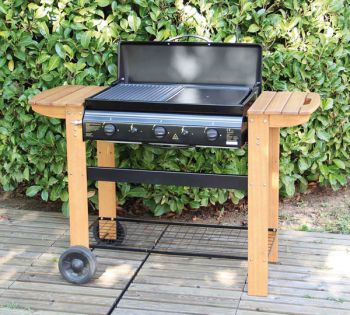 barbecue gaz 3 bruleurs plancha