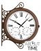 Horloge de Gare Exterieur Thermomètre Hygromètre Double Face - 38cm - About Time™