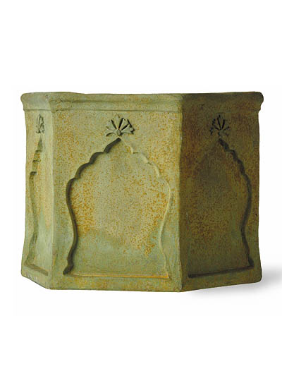 Cache Pot Mughal Effet Bronze