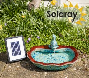 Fontaine en Céramique  Solaire Poisson 40cm par  Solaray™
