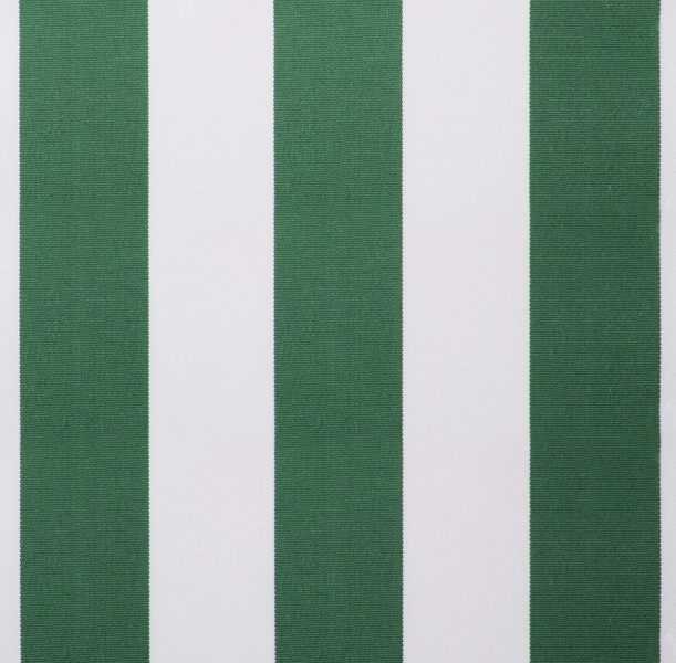Toile de Rechange Rayures Vertes et Blanches en Polyester 1.5m x 1.0m