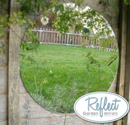 Espejo Circular Acrílico para Jardín Reflect