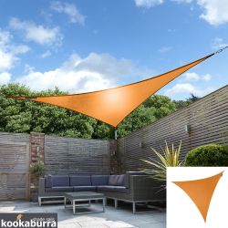 Voile d'Ombrage Orange Triangle 5m - Déperlant - 140g/m2 - Kookaburra®