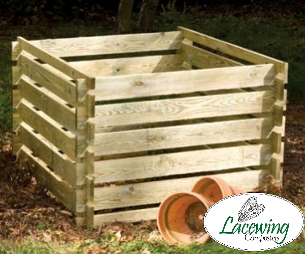 Composteur en bois Petite Taille - 373 Litres - par Lacewing™ 48,99 €