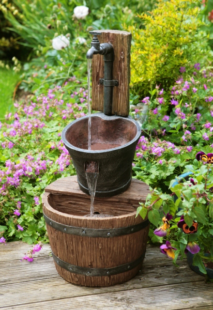Fontaine de jardin Toscane : Robinet offert