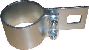 Collier de fixation galvanis - pour poteaux de voile d'ombrage de 48 mm de diamtre