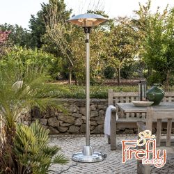 Firefly Chauffe-Terrasse Colonne Noir à Gaz avec Flamme, 12 kW ™ 219,99 €