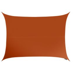 Voile d'Ombrage Terracotta Rectangle 6x5m - Impermable - 160g/m2 - Kookaburra