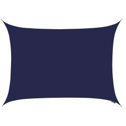 Voile d'Ombrage Bleu Rectangle 6x5m - Dperlant - 140g/m2 - Kookaburra