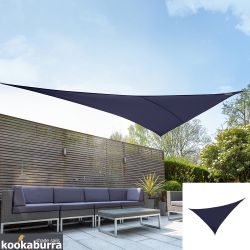 Voile d'Ombrage Bleu Triangle  angle droit 6m - Impermable - 160g/m2 - Kookaburra