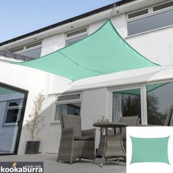 Voile d'Ombrage Turquoise Rectangle 5x4m - Impermable - 160g/m2 - Kookaburra