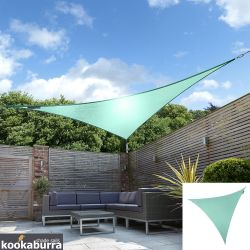 Voile d'Ombrage Turquoise Triangle 3,6m - Impermable - 160g/m2 - Kookaburra