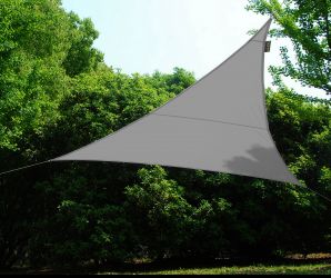 Voile d'Ombrage Argent Triangle 3m - Impermable - 160g/m2 - Kookaburra