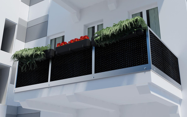 NINGBAI Brise-Vue Balcon Clôture 140 x 450 cm Toile De Balcon, Ecran De  Protection, D'Intimité Toile De Balcon Tissu HDPE 220g/m², Résistant aux  UV