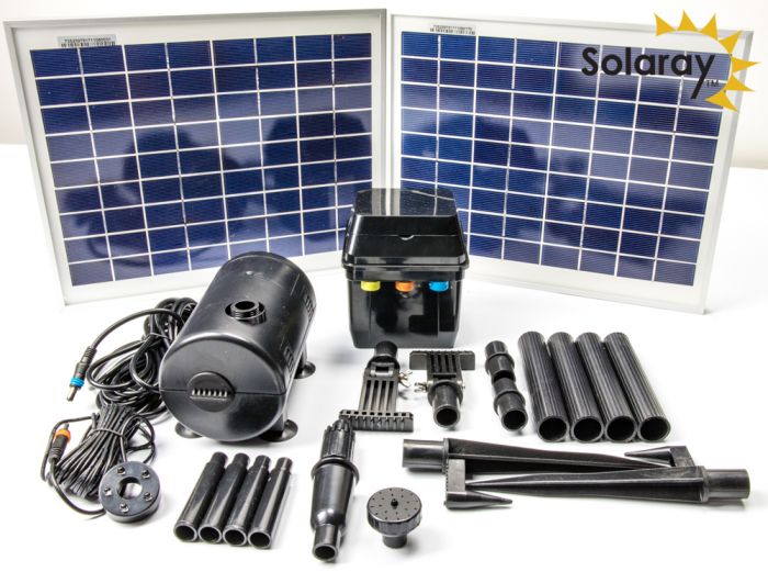 Pompe Solaire 1200L/H Avec Leds et Batterie De Secours par Solaray™ 169,99 €