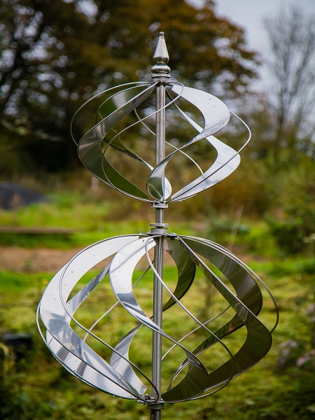 Moulin à vent de voilier de phare d'été en métal - VGEBY - Rotation à 360  degrés - Fonction girouette - Blanc