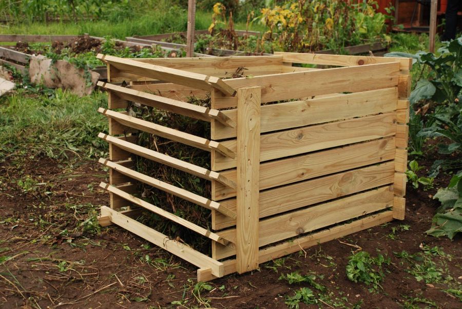 Bac à Compost en Bois Facile à Charger - Extra Large (897 Litres) Par  Lacewing™ 69,99 €