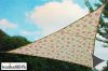 Voile d'Ombrage Ivoire Motif Rose Triangle 3m - Impermable - 160g/m2 - Kookaburra