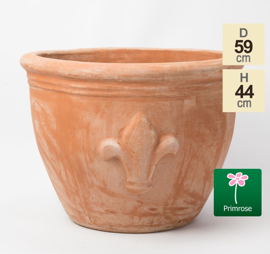 Pot En Terre Cuite De 59 cm à Motif Fleur De Lis 79,99 €