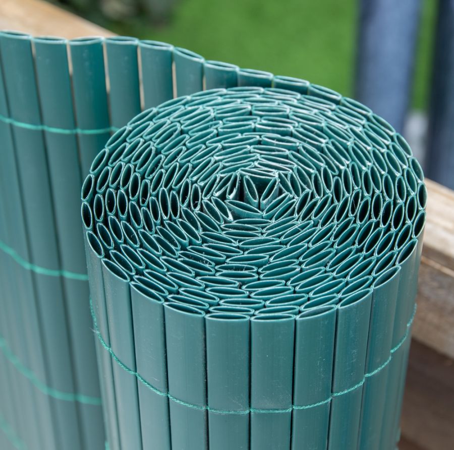 Canisse En Canne De Bambou Artificiel Vert pour Clôtures 4m x 1.0m