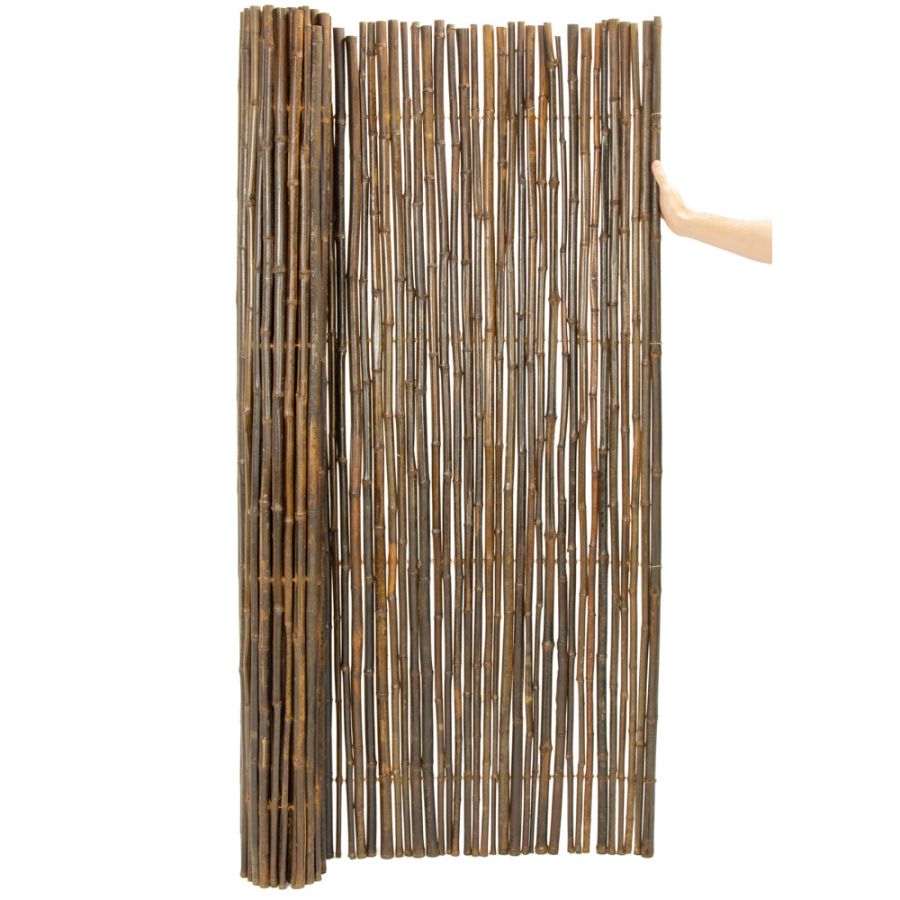  Rouleau de Bambou  Epais Noir pour Cl tures 1 9m x H1 8m 