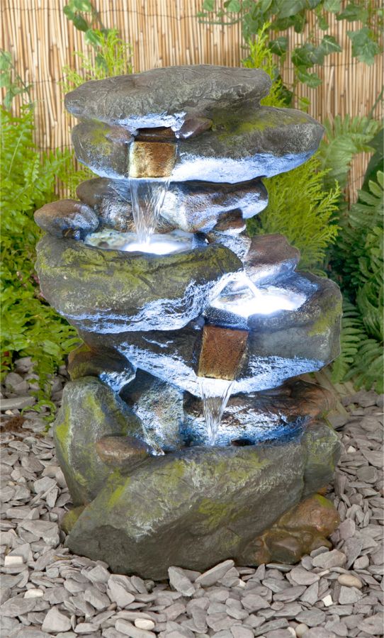 Fontaine d'intérieur belle artificielle LED fontaine d'eau