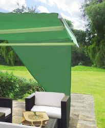 Toile d'Ombrage Verte Triangulaire à Angle Droit pour Store de Terrasse - 2.27m