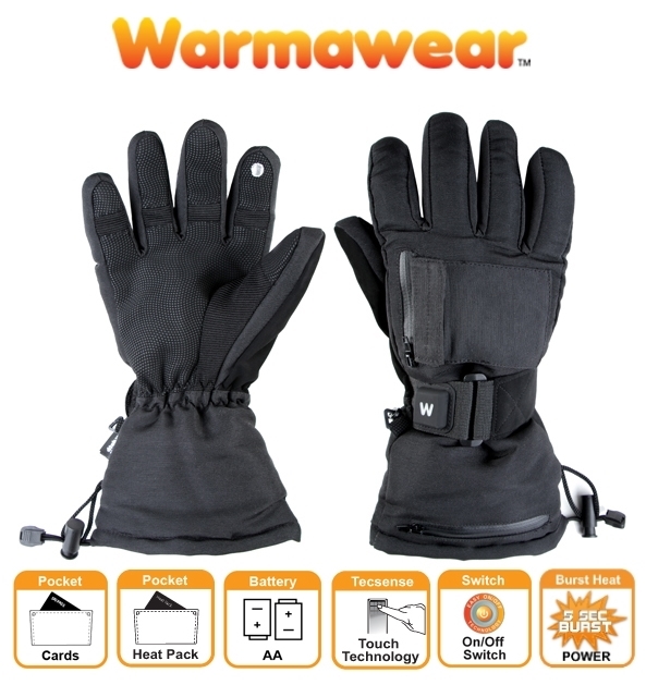 Gants de Ski Chauffants à Piles Dual Fuel Burst Power - Par Warmawear™