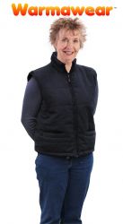 Gilet Chauffant Col Montant à Piles - Femme - Par Warmawear™
