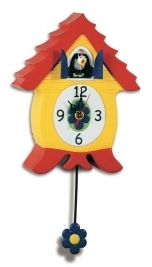 Horloge Enfant Poule et Fleur