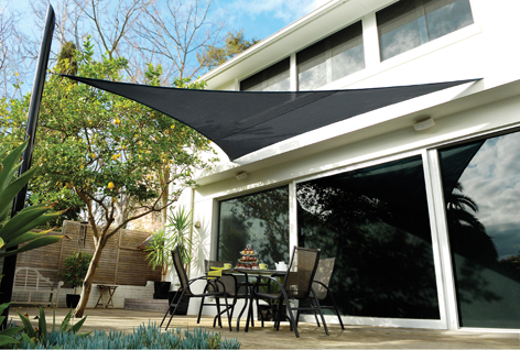 Voile d’Ombrage Coolaroo Charbon - Triangle 3.6m