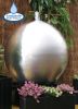 Fontaine Grande Sphère 50 cm en Acier Inoxydable Brossée avec Lumière LED