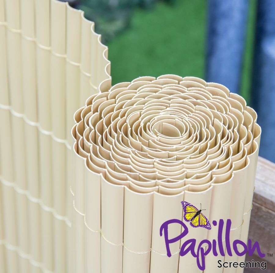 Brise-Vue Canisse Artificielle en Lattes de Bambou PVC 4.0m x 2.0m - par Papillon™