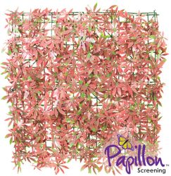 Haie Artificielle Carreau Erable Rouge 50x50cm - par Papillon™