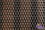 Brise-Vue Rotin Artificiel Tissé Marron Foncé et Noir pour Clôtures 2m x 1m - Par Papillon™
