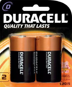 Piles D Duracell - Paquet de 4