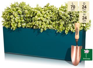 Jardinière En Zinc Galvanisée De 70 cm - Par Primrose ™