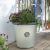 Jardinière Toscane Ronde en Blanc et Gris 56 cm - Par Primrose ™