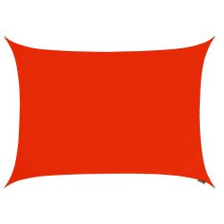 Voile d'Ombrage Rouge Rectangle 5x4m - Impermable - 160g/m2 - Kookaburra
