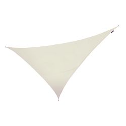 Voile d'Ombrage Ivoire Triangle  angle droit 6m - Impermable - 160g/m2 - Kookaburra