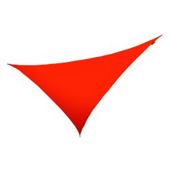 Voile d'Ombrage Rouge Triangle  angle droit 6m - Impermable - 160g/m2 - Kookaburra