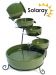 H55cm Green Solar Ceramic Water Feature with Battery Buackup & LEDs by Solaray