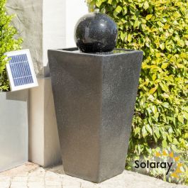 Fontaine Solaire Sphère Manila avec Éclairage et une Finition Terrazzo par Solaray™ H84cm