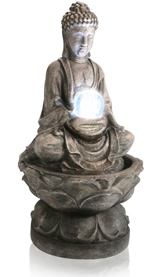 Fontaine Bouddha Médium Avec Lumière LED