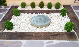 Fontaine de Jardin Meule- Granite