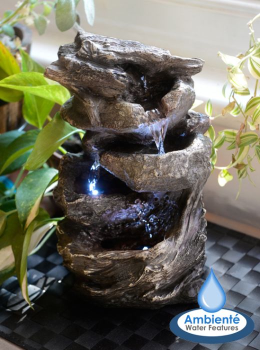 Fontaine de Table Cascade Hayal 3 Niveaux avec Lumières - Ambienté™