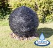 Fontaine Sphère Avec Led Effet Granite - Diamètre 50cm - Ambienté™