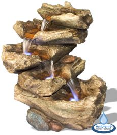 Fontaine Chutes du Nebraska  4 Niveaux  avec Lumières 51 cm par Ambienté™