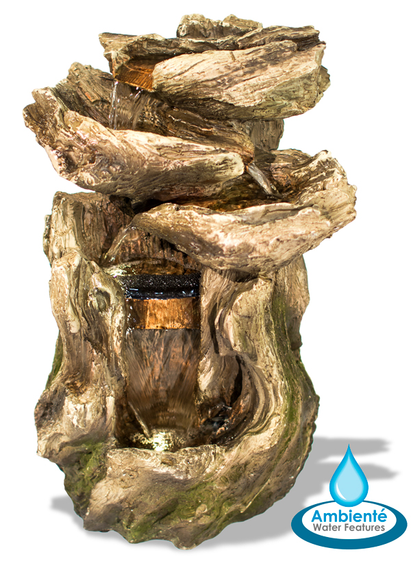 Fontaine Chutes de Cherokee Cascade 3 niveaux avec Lumières 56 cm par Ambienté™