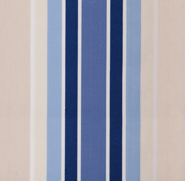 Toile de Rechange en Polyester Rayures Bleues et Grises - 1.5m x 1m